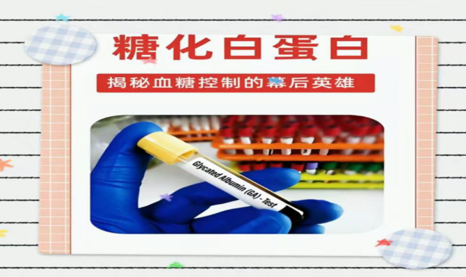 【科普】糖化白蛋白：短期血糖监测的“快照机”